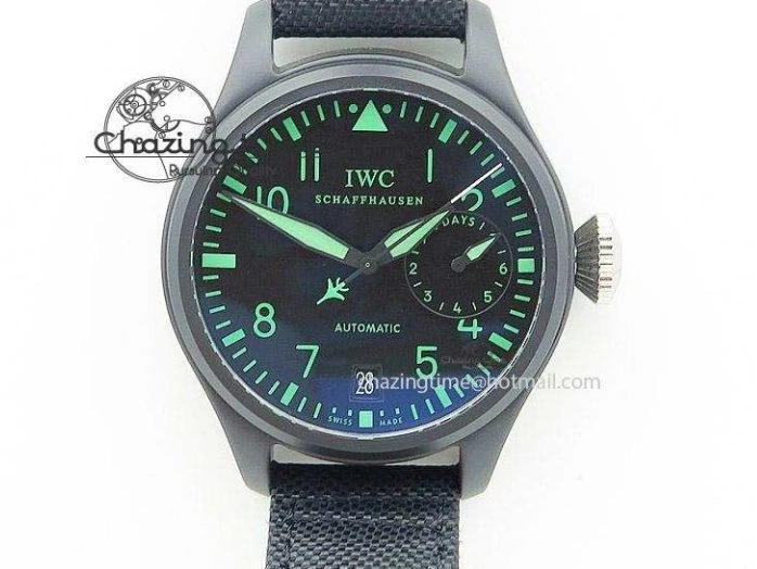 MIROTIME 0110 Portugieser Chrono  42 IW390403 ZF 1:1 Best Edition White Dial Blue Hand on Black Leather Strap A WellDesigned 7190